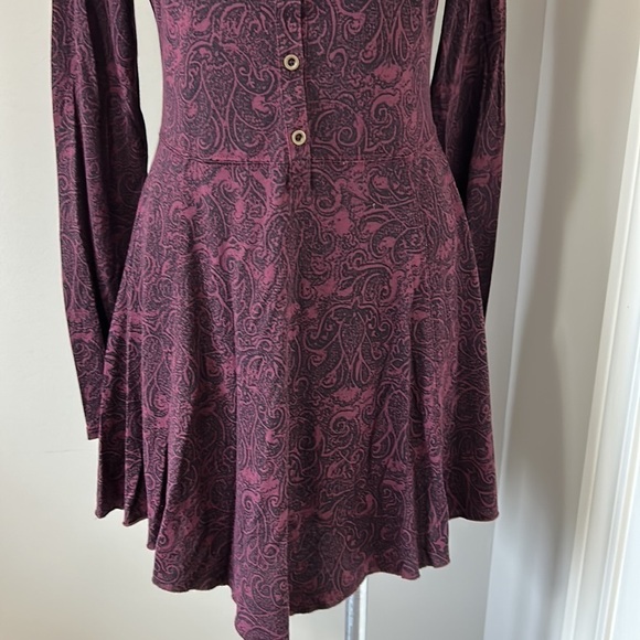 Peruvian Connection Pima Cotton Long Sleeve Jacquard Knit Dress Sz S - Picture 3 of 11